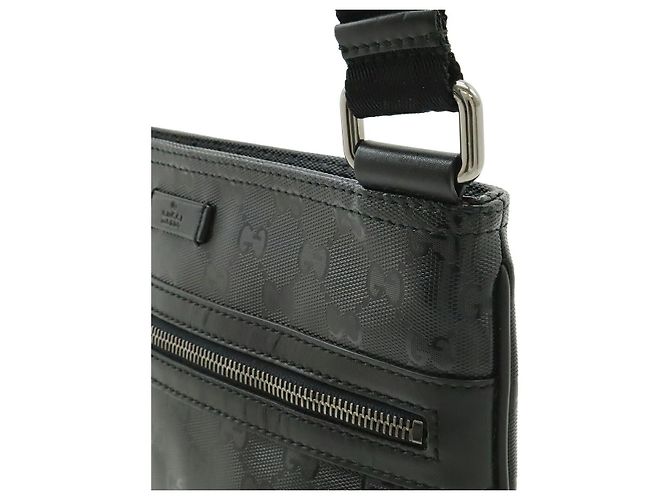 Borsa a tracolla Gucci GG Imprime PVC/Pelle Nero - vista 4