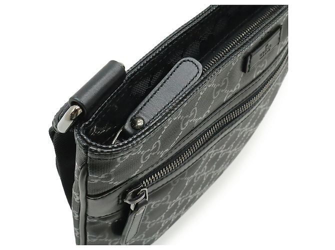 Borsa a tracolla Gucci GG Imprime PVC/Pelle Nero - vista 6