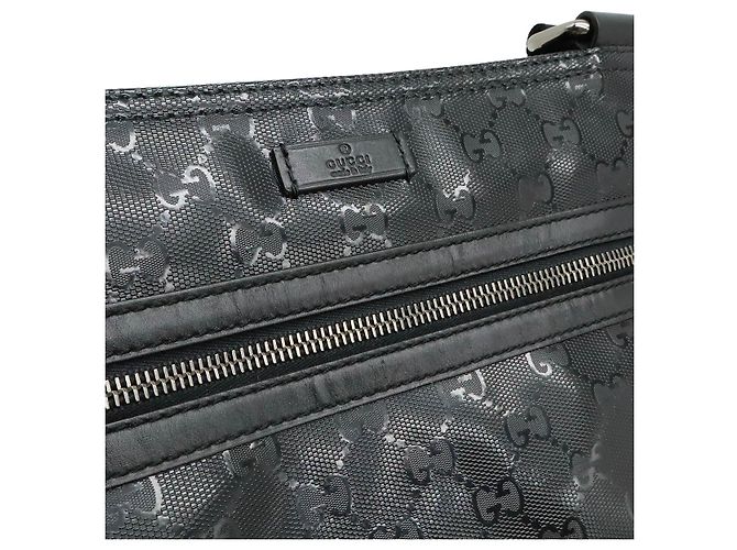 Borsa a tracolla Gucci GG Imprime PVC/Pelle Nero - vista 8
