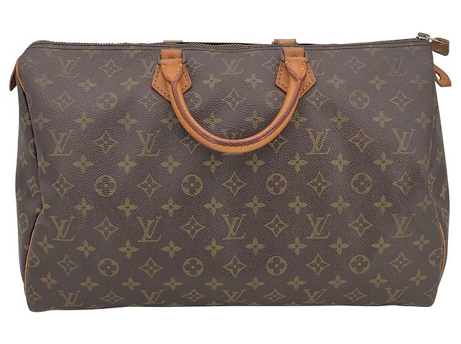 Louis Vuitton Vintage Cloth Handtasche Speedy Braun - Ansicht 3