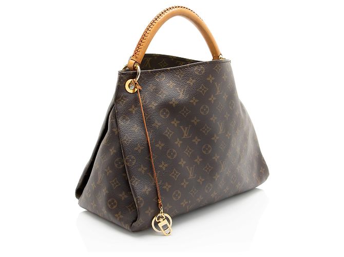 Borsa a Spalla Louis Vuitton Monogram Canvas Artsy MM Marrone - vista 2