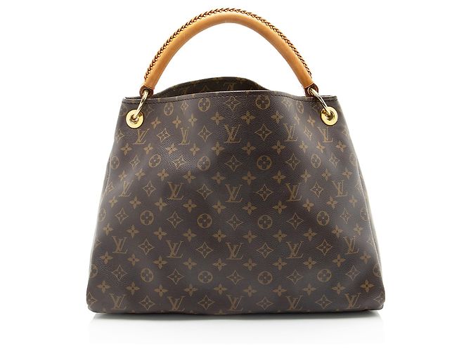 Borsa a Spalla Louis Vuitton Monogram Canvas Artsy MM Marrone - vista 3