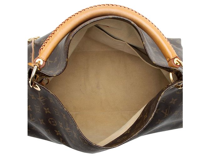 Borsa a Spalla Louis Vuitton Monogram Canvas Artsy MM Marrone - vista 7