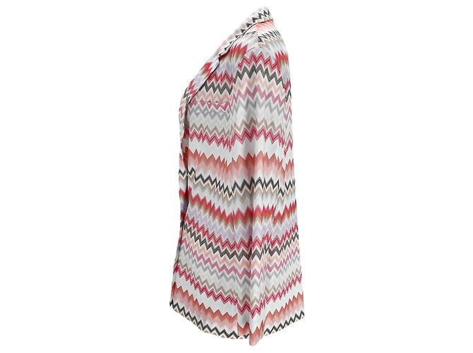 Missoni Zig Zag Longline-Blazer in Multicolor aus Polyester Mehrfarben - Ansicht 2