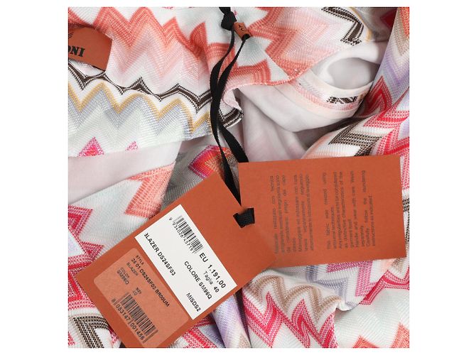 Missoni Zig Zag Longline-Blazer in Multicolor aus Polyester Mehrfarben - Ansicht 5