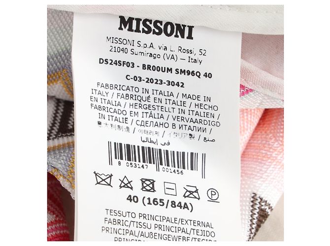 Missoni Zig Zag Longline-Blazer in Multicolor aus Polyester Mehrfarben - Ansicht 7