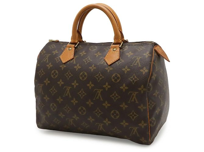 Borsa Louis Vuitton Monogram Speedy 30 Marrone - vista 2