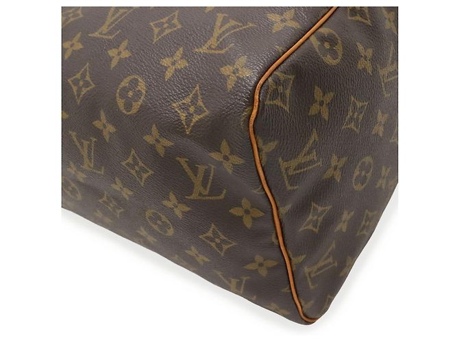 Borsa Louis Vuitton Monogram Speedy 30 Marrone - vista 3