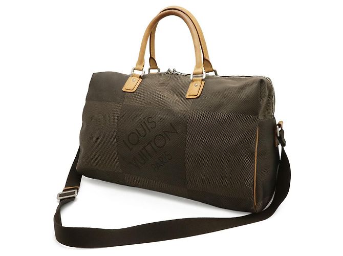 Borsa Boston Louis Vuitton Damier Geant Albatros Verde - vista 2