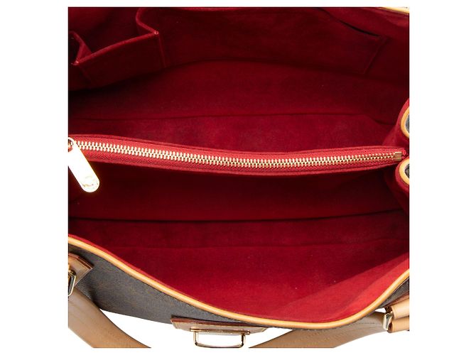 Borsa a Spalla Louis Vuitton Monogram Canvas Griet Marrone - vista 7