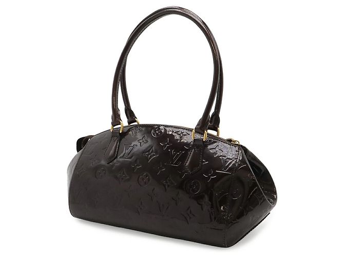 Borsa a tracolla Louis Vuitton Vernis Sherwood PM Porpora - vista 2