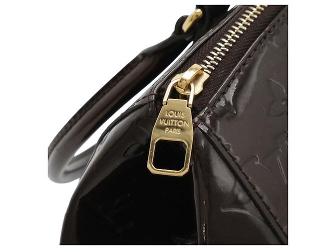 Borsa a tracolla Louis Vuitton Vernis Sherwood PM Porpora - vista 4