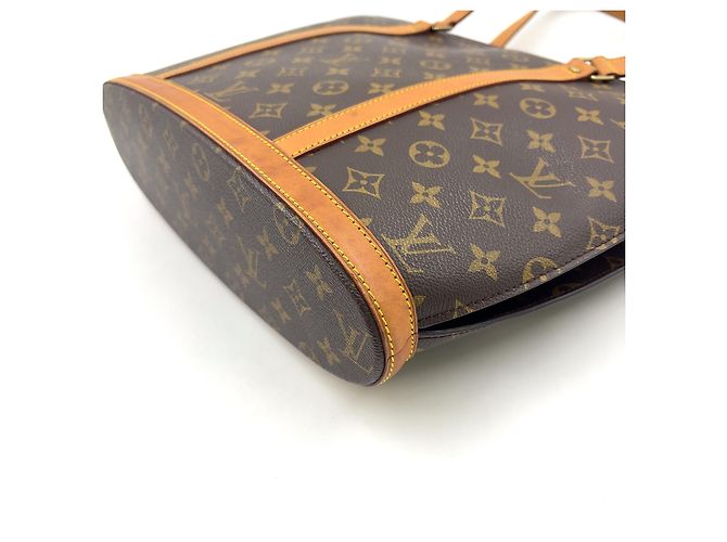 Borsa Tote Louis Vuitton Babylone Monogram Marrone - vista 5