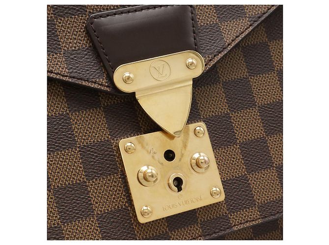 Borsa Louis Vuitton Damier Monceau Marrone - vista 5