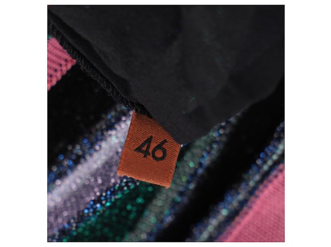Missoni gestreiftes Lurex-Strick-Maxikleid mit einer Schulter in Multicolor aus Rayon Mehrfarben - Ansicht 10