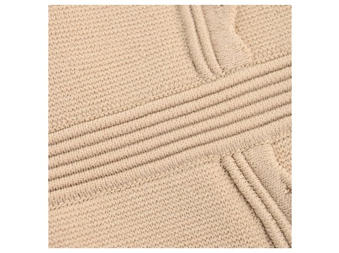 Vestido mini de punto con botones Sandro en viscosa beige - vista 12