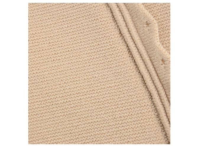 Vestido mini de punto con botones Sandro en viscosa beige - vista 13
