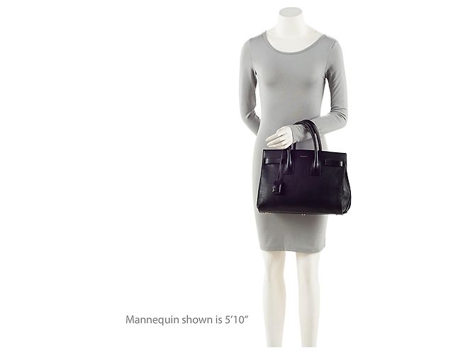 Saint Laurent Sac De Jour Small aus Kalbsleder Schwarz - Ansicht 5