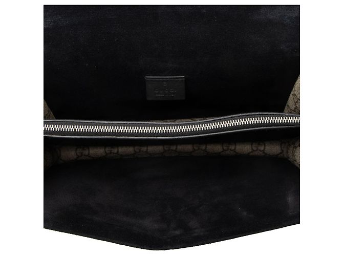 Borsa a tracolla Gucci GG Supreme Dionysus Medium Marrone Beige - vista 7