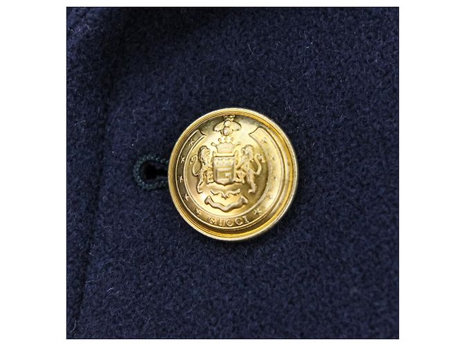 Abrigo de lana Gucci Azul Azul marino - vista 5
