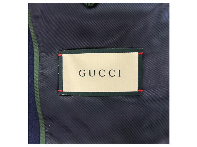 Abrigo de lana Gucci Azul Azul marino - vista 6