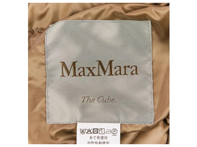 Abrigo acolchado The Cube Down Max Mara Beige Camello - vista 15