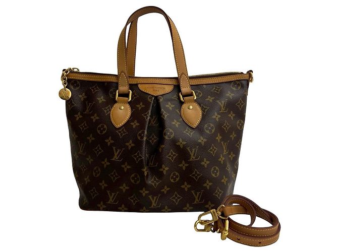 Borsa a mano 2way Louis Vuitton Palermo Monogram Marrone - vista 2