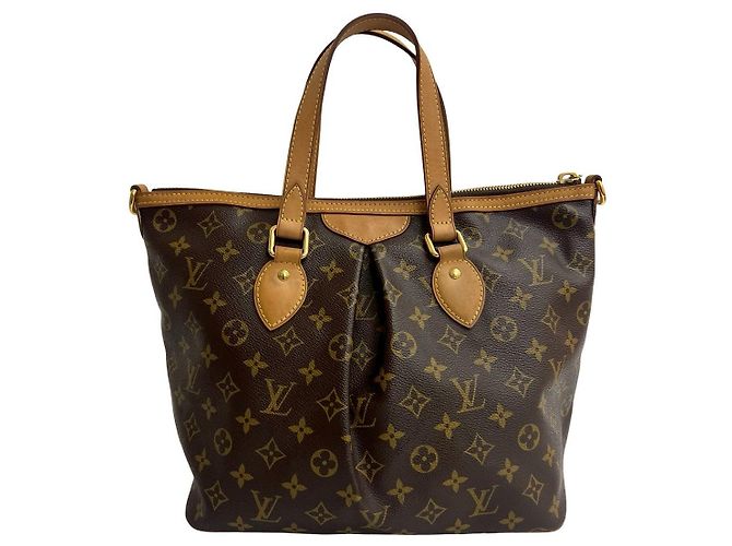 Borsa a mano 2way Louis Vuitton Palermo Monogram Marrone - vista 4