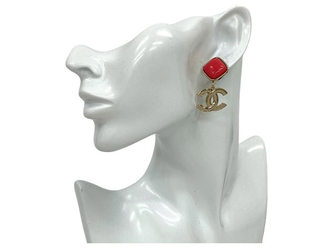 Pendientes Chanel Coco Mark Dorado - vista 2