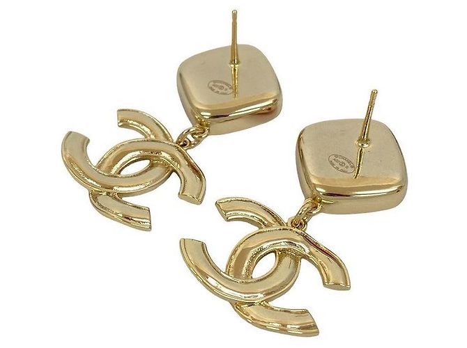 Pendientes Chanel Coco Mark Dorado - vista 4