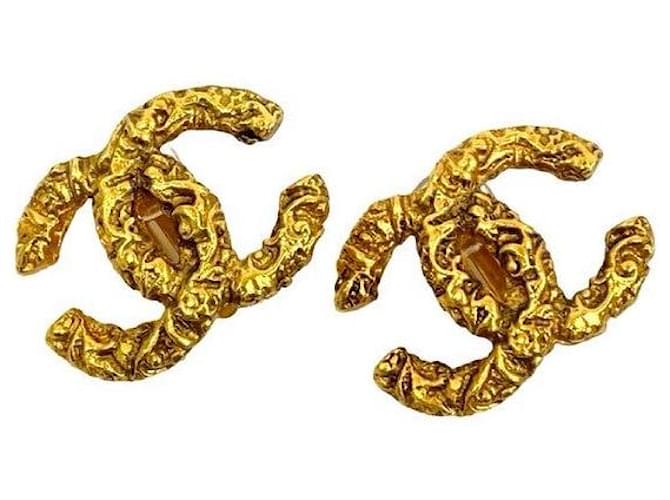 Orecchini Chanel Coco Mark dorati D'oro - vista 5