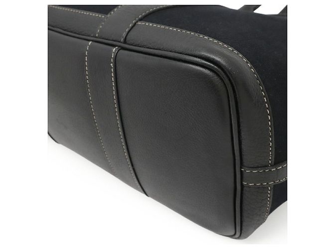 Hermès Borsa 2 ways Hermes Garden Party TPM Toile Officier Leather 2way Bag Nero - vista 3