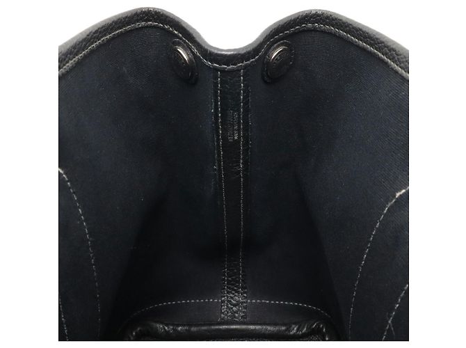 Hermès Borsa 2 ways Hermes Garden Party TPM Toile Officier Leather 2way Bag Nero - vista 8