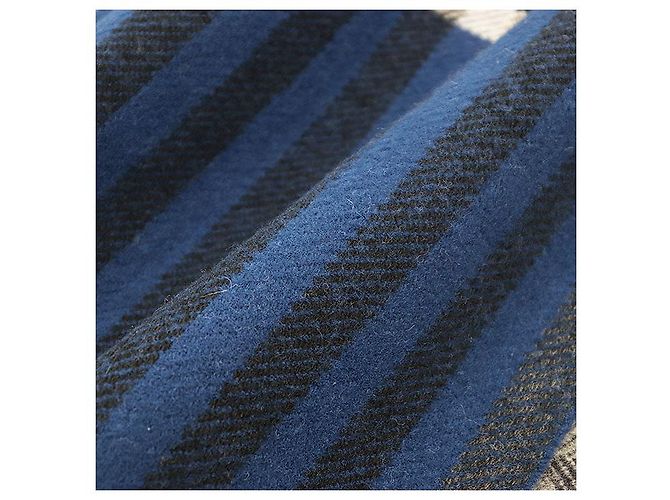 Coperta in lana Hermès Escapade Blu - vista 2