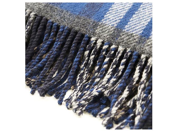 Coperta in lana Hermès Escapade Blu - vista 5