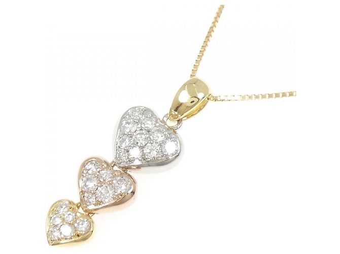 Autre Marque Collana Cuore di Diamanti Au750 D'oro - vista 3