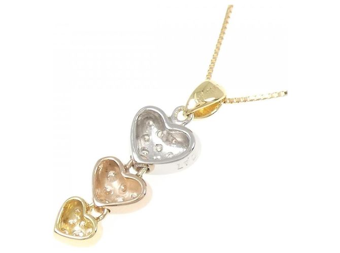 Autre Marque Collana Cuore di Diamanti Au750 D'oro - vista 4