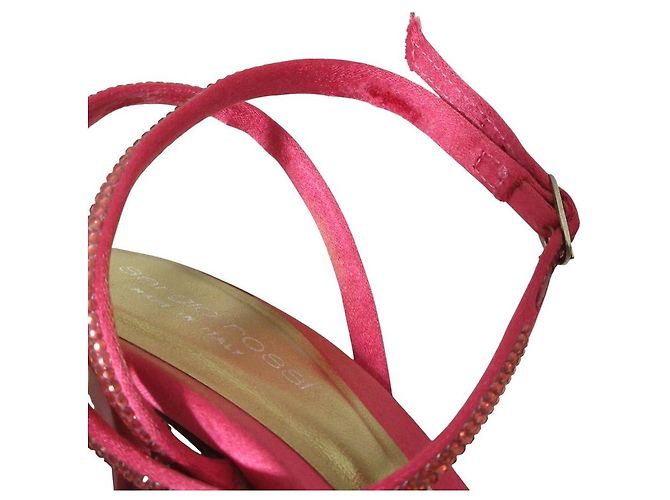Autre Marque Sandali con tacco e strass Sergio Rossi Rosa - vista 10