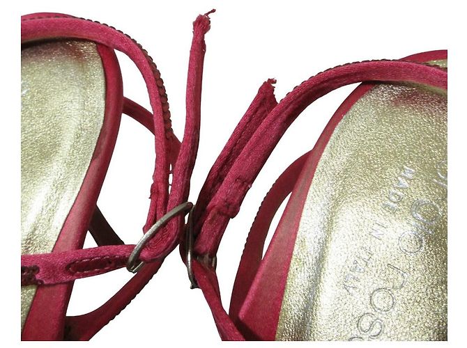Autre Marque Sandali con tacco e strass Sergio Rossi Rosa - vista 12