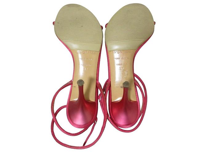 Autre Marque Sandali con tacco e strass Sergio Rossi Rosa - vista 6