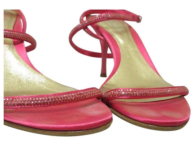 Autre Marque Sandali con tacco e strass Sergio Rossi Rosa - vista 7