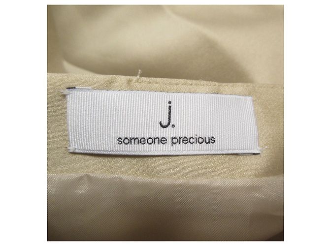 Autre Marque Falda larga de satén J.SOMEONE PRECIOUS Beige - vista 5
