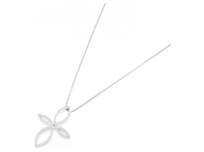 Autre Marque Collana in oro bianco Au750 e diamanti Argento - vista 2
