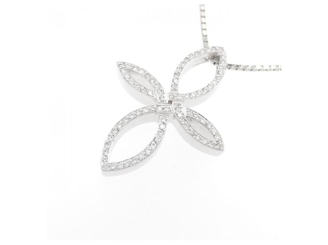 Autre Marque Collana in oro bianco Au750 e diamanti Argento - vista 3