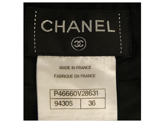 Timeless Falda Chanel Skirt Skirt Negro - vista 4