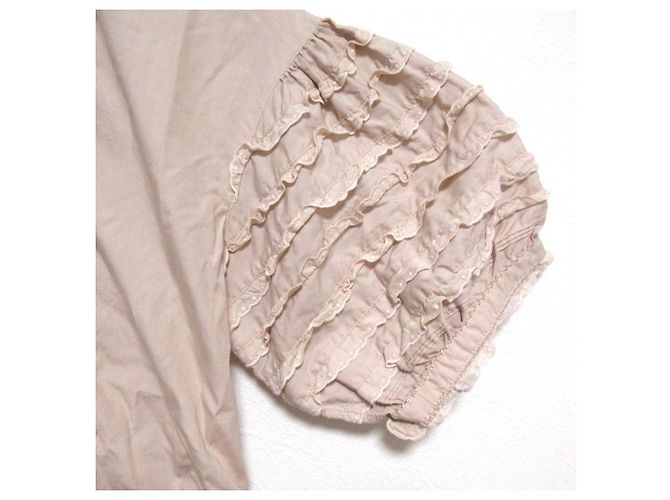 Autre Marque Blusa de mangas curtas com babados e fita de renda WONDERFUL WORLD Rosa - vista 5