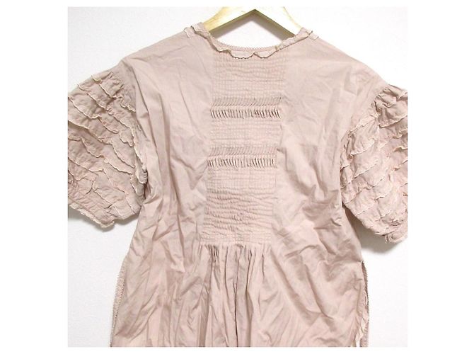 Autre Marque Blusa de mangas curtas com babados e fita de renda WONDERFUL WORLD Rosa - vista 7