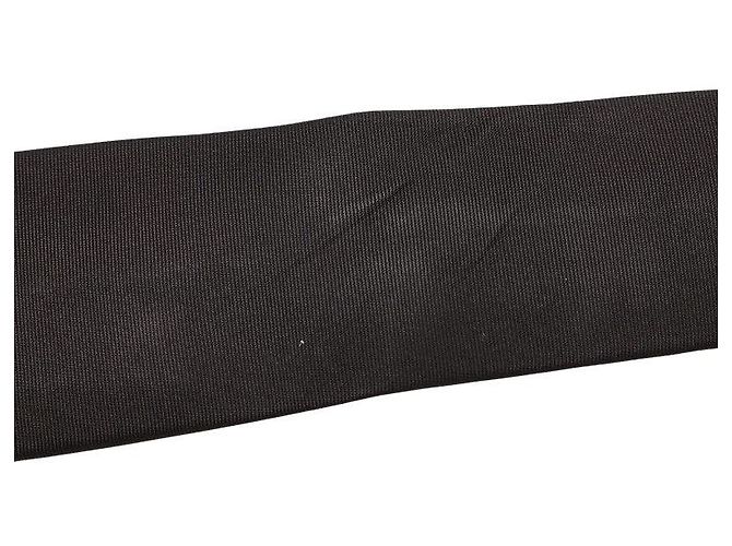 Louis Vuitton Logo Silk Tie Black - view 4