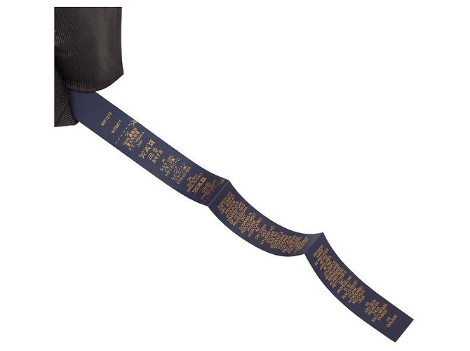 Louis Vuitton Logo Silk Tie Black - view 8
