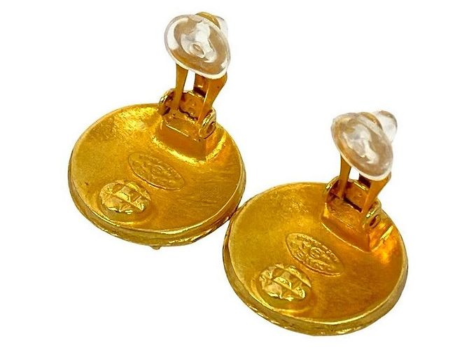 Pendientes Chanel Coco Mark dorados - vista 7